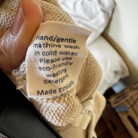 Indigo Luna Helga Pants Almond Medium 100% Organic Cotton Yoga Pants - Picture 11 of 16